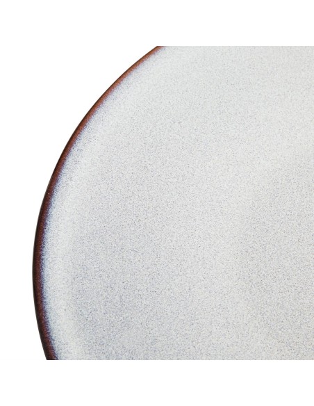 Assiettes Olympia Drift gris uni 280 mm - lot de 4