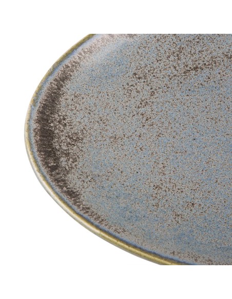 Assiettes Triangulaires Olympia Ember Blue 190mm - lot de 6