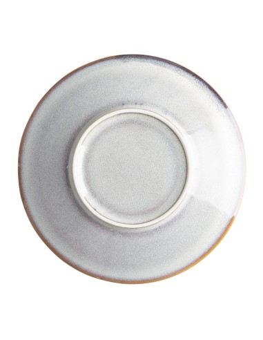 Assiettes plates Olympia Drift gris 180 mm - lot de 6