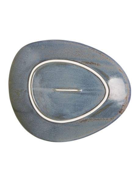 Assiettes Triangulaires Olympia Ember Blue 250mm - Lot de 6