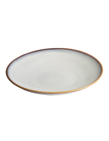Assiettes creuses Olympia Drift gris 260mm - lot de 4