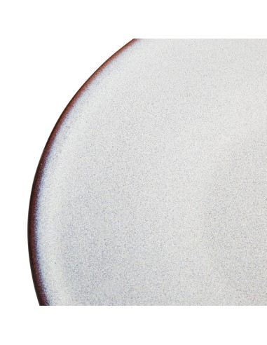 Assiettes plates Olympia Drift gris 180 mm - lot de 6