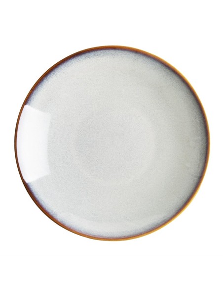 Assiettes creuses Olympia Drift gris 260mm - lot de 4