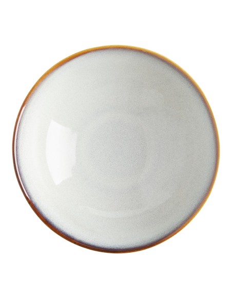 Bols évasés Olympia Drift gris uni 205mm - lot de 4