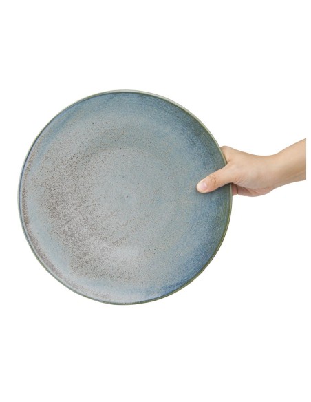 Assiettes plates Olympia Ember Blue 275mm - lot de 4
