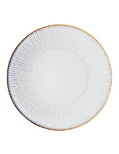 Assiettes plates Olympia Drift gris 280 mm - lot de 4