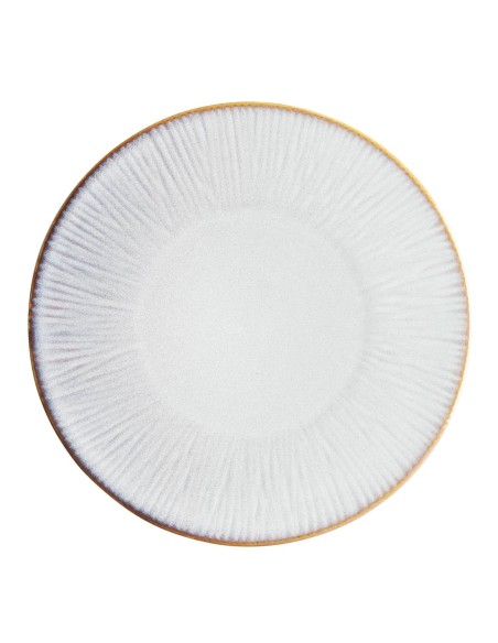Assiettes plates Olympia Drift gris 280 mm - lot de 4