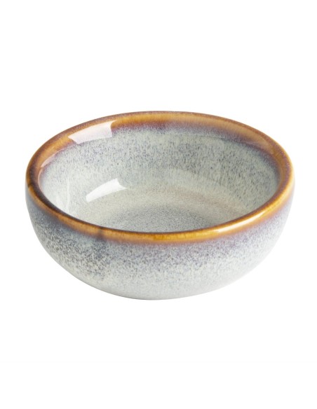 Pots à sauce Olympia Drift Gris uni 78 mm - lot de 8