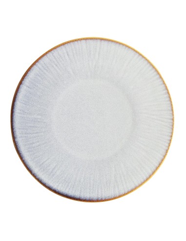 Assiettes plates Olympia Drift gris 220 mm - lot de 6