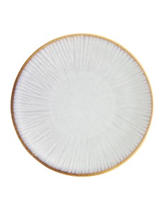 Assiettes plates Olympia Drift gris 180 mm - lot de 6