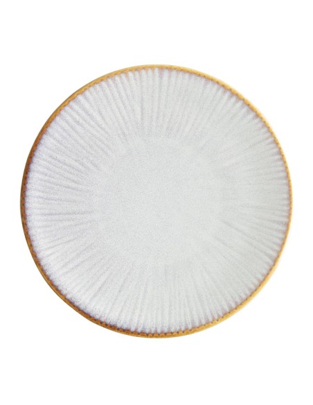 Assiettes plates Olympia Drift gris 180 mm - lot de 6