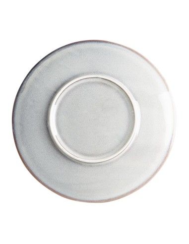 Assiettes plates Olympia Drift gris 220 mm - lot de 6