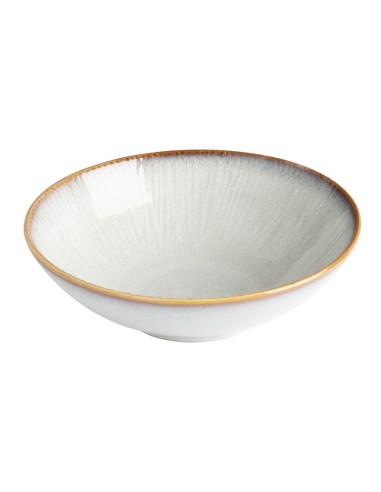 Bols évasés Olympia Drift en relief gris 205 mm - lot de 4