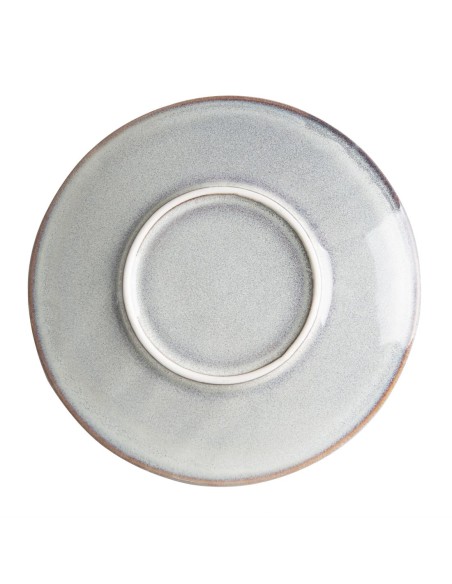 Assiettes plates Olympia Drift gris 180 mm - lot de 6