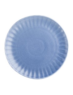 Assiettes plates Olympia Corallite bleues 280 mm - lot de 6