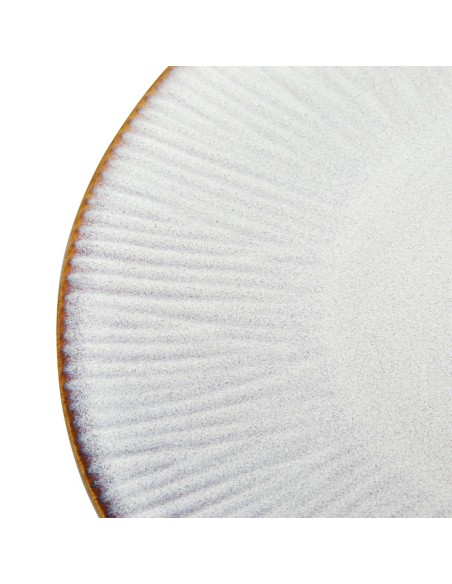 Assiettes plates Olympia Drift gris 220 mm - lot de 6