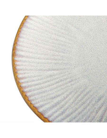 Assiettes plates Olympia Drift gris 180 mm - lot de 6