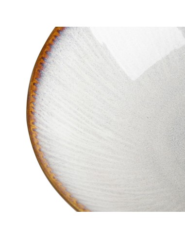 Bols évasés Olympia Drift en relief gris 205 mm - lot de 4