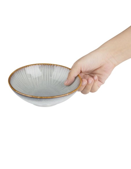 Bols évasés Olympia Drift gris 155mm - lot de 6
