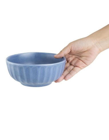 Bols profonds Olympia Corallite bleus 150x65 mm - lot de 6