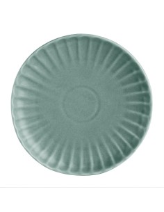 Assiettes plates Olympia Corallite vertes 205 mm - lot de 6