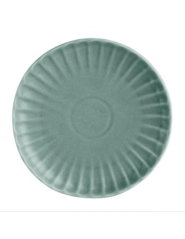 Assiettes plates Olympia Corallite vertes 205 mm - lot de 6