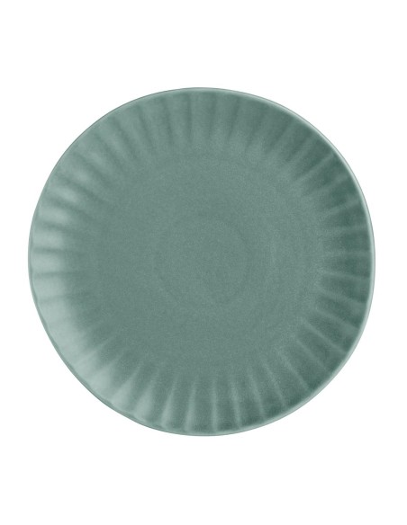 Assiettes plates Olympia Corallite vertes 280 mm - lot de 6