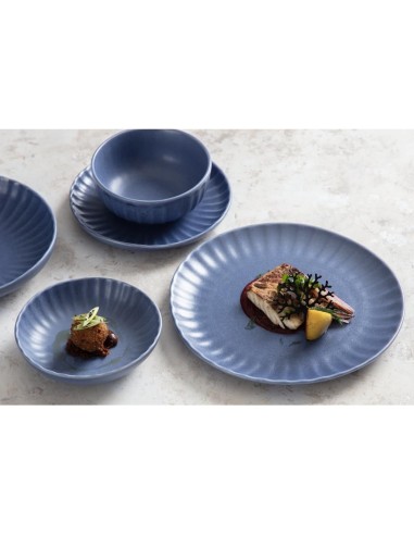 Bols profonds Olympia Corallite bleu 105x55 mm - lot de 12