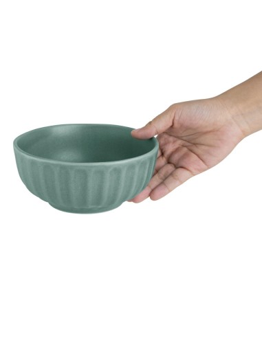 Bols profonds Olympia Corallite verts 150x65 mm - lot de 6
