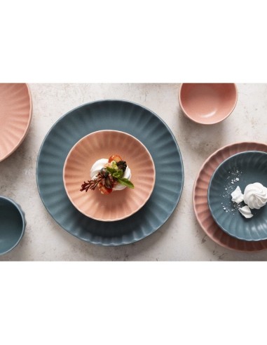 Assiettes plates Olympia Corallite vertes 280 mm - lot de 6
