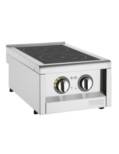 Plaque induction double zone Buffalo 3kW - 600mm