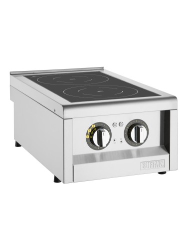 Plaque induction double zone Buffalo 3kW - 600mm