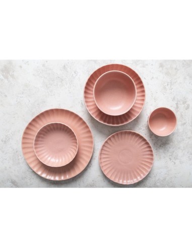Bols profonds Olympia Corallite rose 105x55 mm - lot de 12