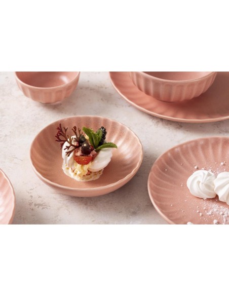 Assiettes calottes Olympia Corallite 160x40 mm - lot de 6
