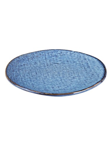 Assiettes plates Olympia Denim Blue 180mm - lot de 6