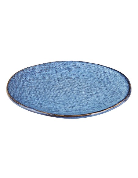 Assiettes plates Olympia Denim Blue 180mm - lot de 6