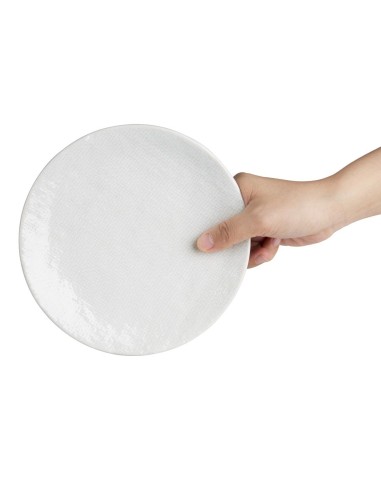 Assiettes plates Olympia Denim White 180 mm - lot de 6