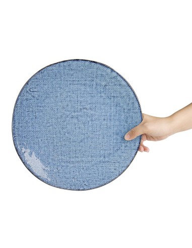 Assiettes Olympia Denim Blue 285 mm - lot de 4