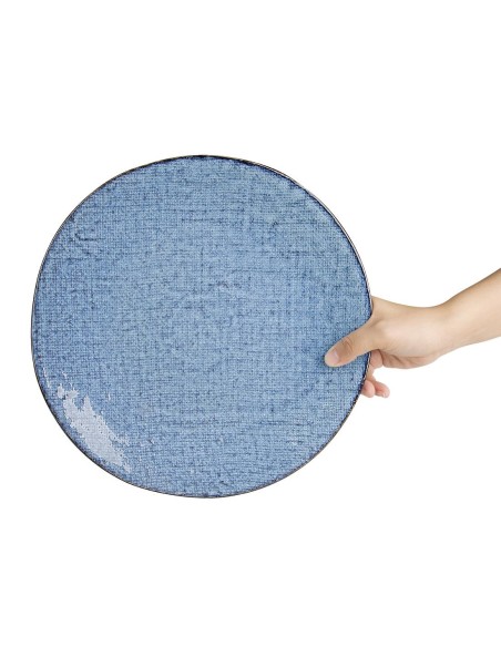 Assiettes Olympia Denim Blue 285 mm - lot de 4