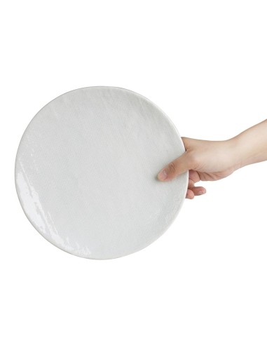 Assiettes plates Olympia Denim White 230 mm - lot de 6