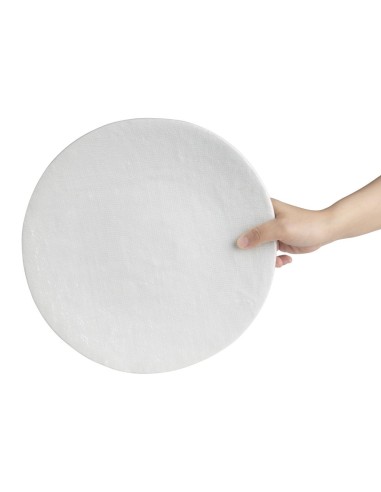 Assiettes plates Olympia Denim White 285 mm - lot de 4