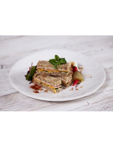 Assiettes plates Olympia Denim White 285 mm - lot de 4