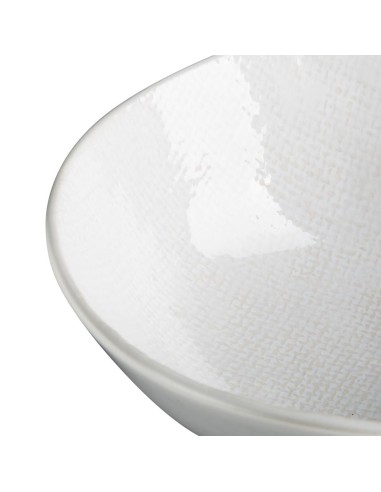 Bols Plats Olympia Denim White 160mm - lot de 6