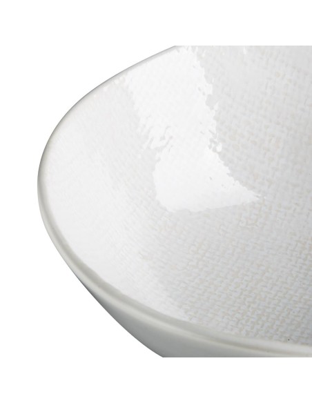 Bols Plats Olympia Denim White 160mm - lot de 6