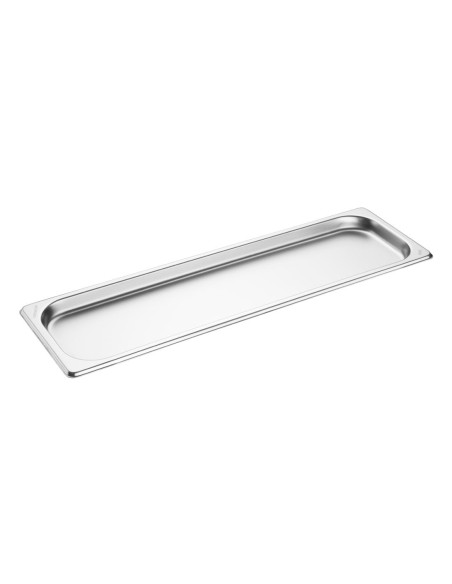 Plateau inox GN 2/4 Vogue 20mm - Durable et empilable