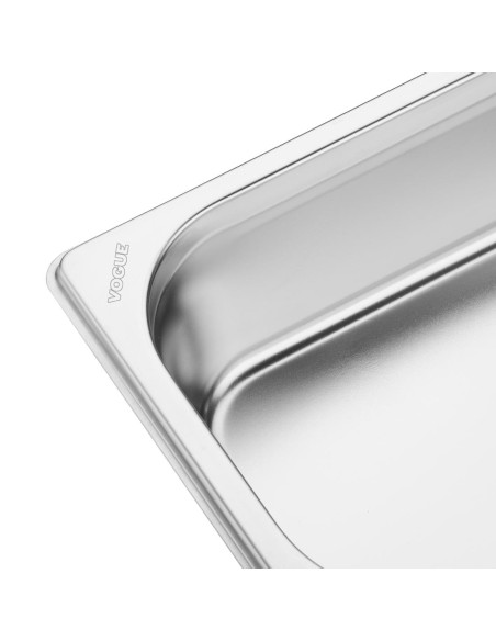 Plateau inox GN 2/4 Vogue 65 mm - 162 x 530 mm