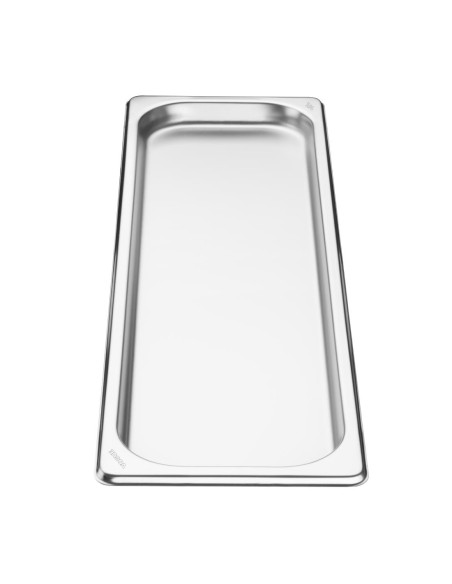 Plateau inox GN 2/4 Vogue 20mm - Durable et empilable