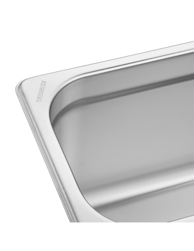 Plateau inox GN 2/4 Vogue 150mm - durable et empilable