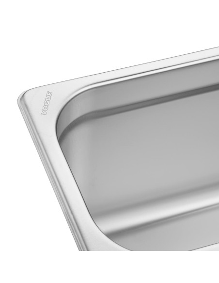 Plateau inox GN 2/4 Vogue 150mm - durable et empilable
