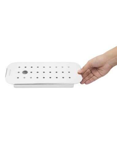 Égouttoir inox Vogue GN 1/3 - Durable et pratique